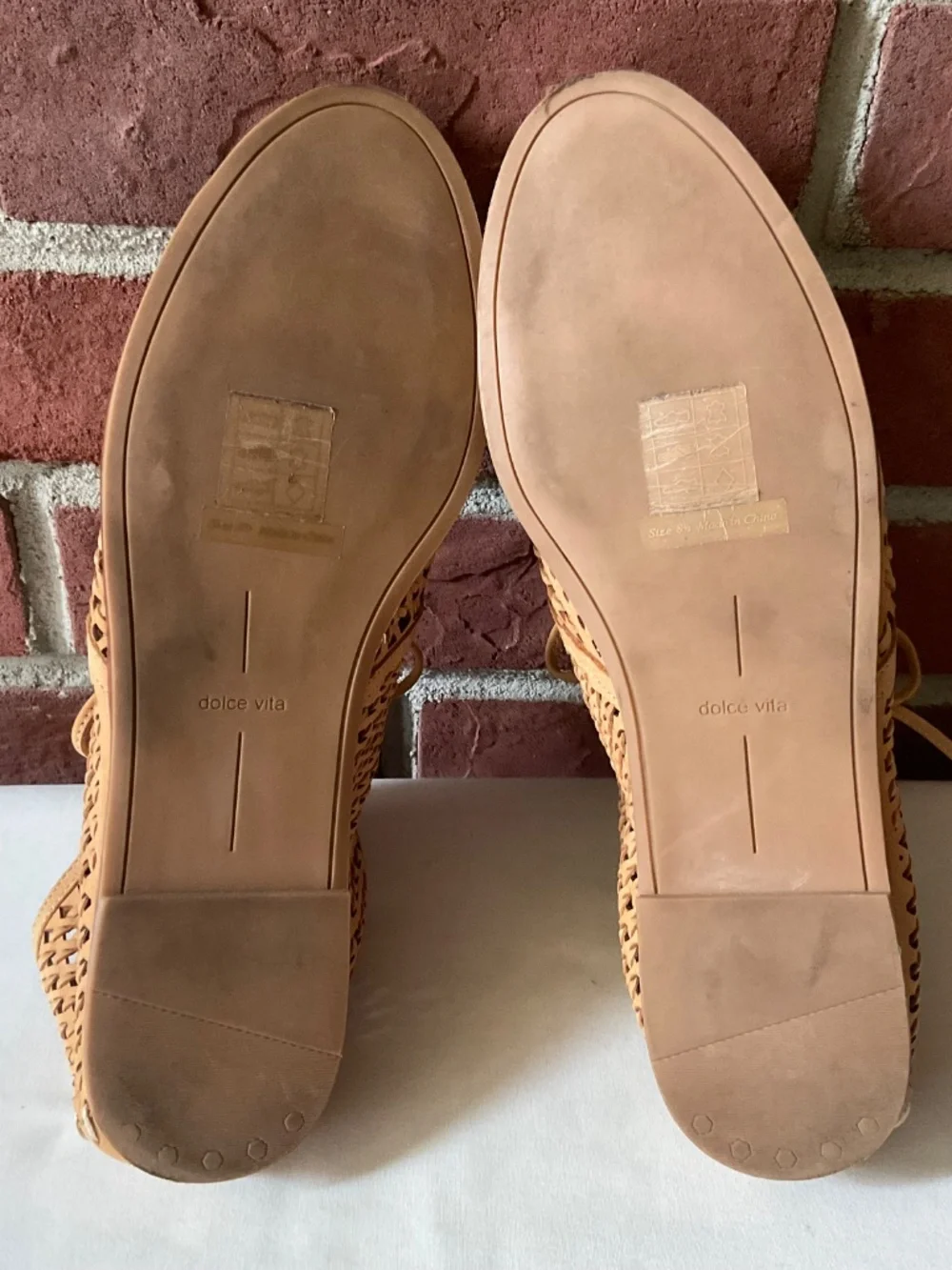 Dolce Vita Adam’s Boho Woven Leather Lace Up Loafers Size 8.5